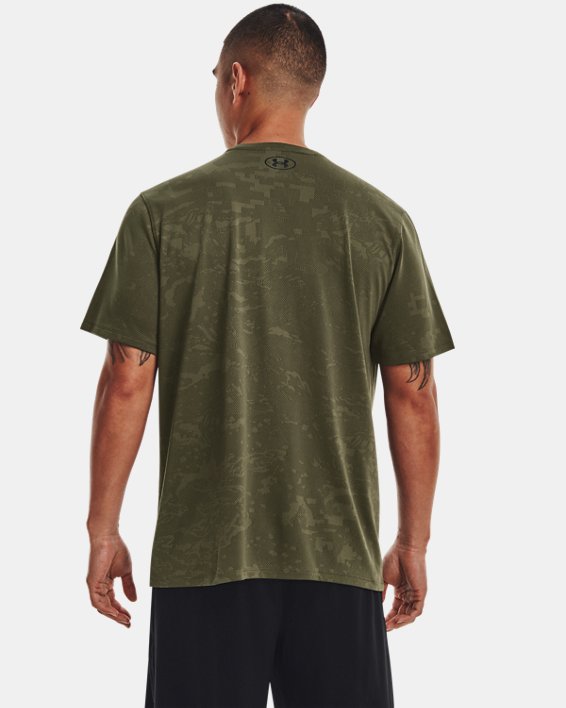 Men's UA Tech™ Vent Jacquard Short Sleeve, Green, pdpMainDesktop image number 1